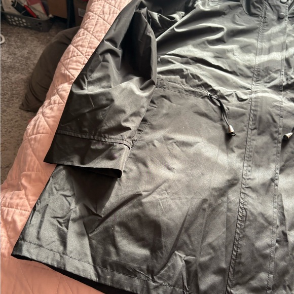 Zeagoo women's waterproof long rain jacket with a cinch waist NWT Size XXL - Picture 5 of 7